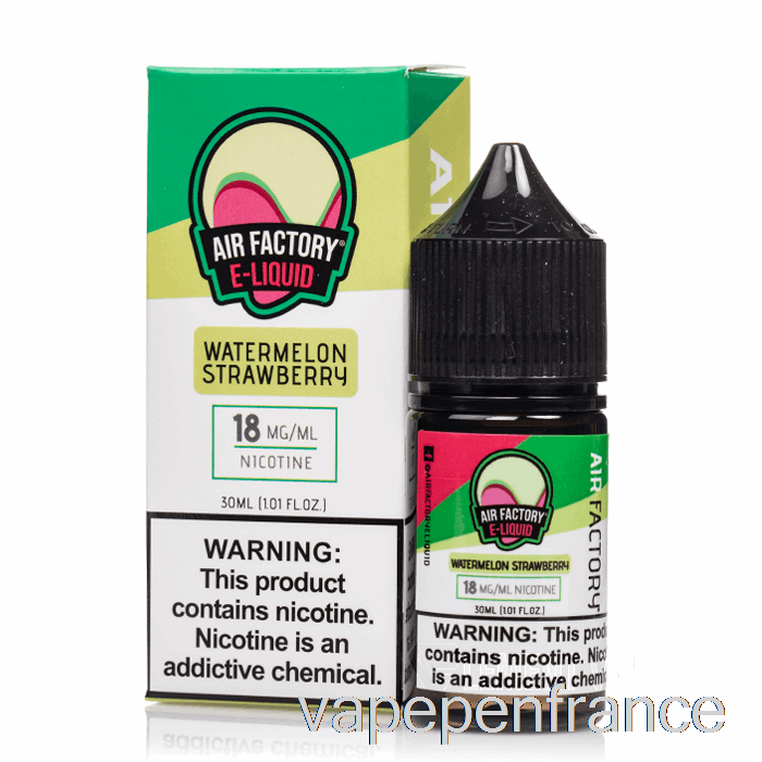 Fraise Pastèque - Sels D'usine D'air - Stylo Vape 30 Ml 18 Mg